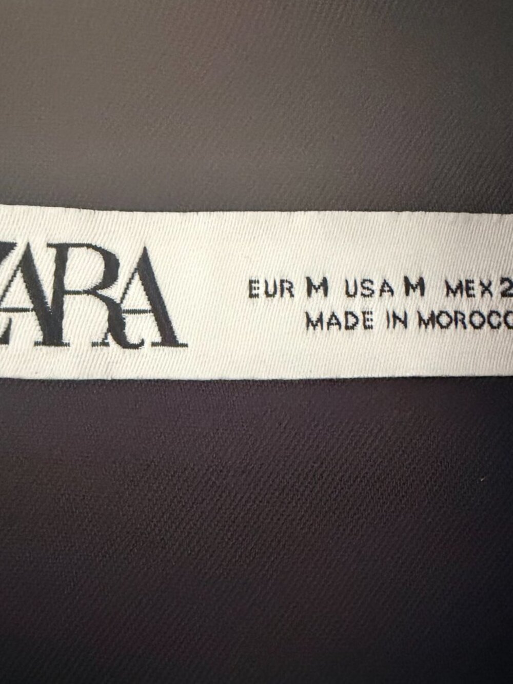 NWT Zara Womens Black Lined Tunic Sz M MInamalist City Chic Classic Side Slits - Picture 8 of 9
